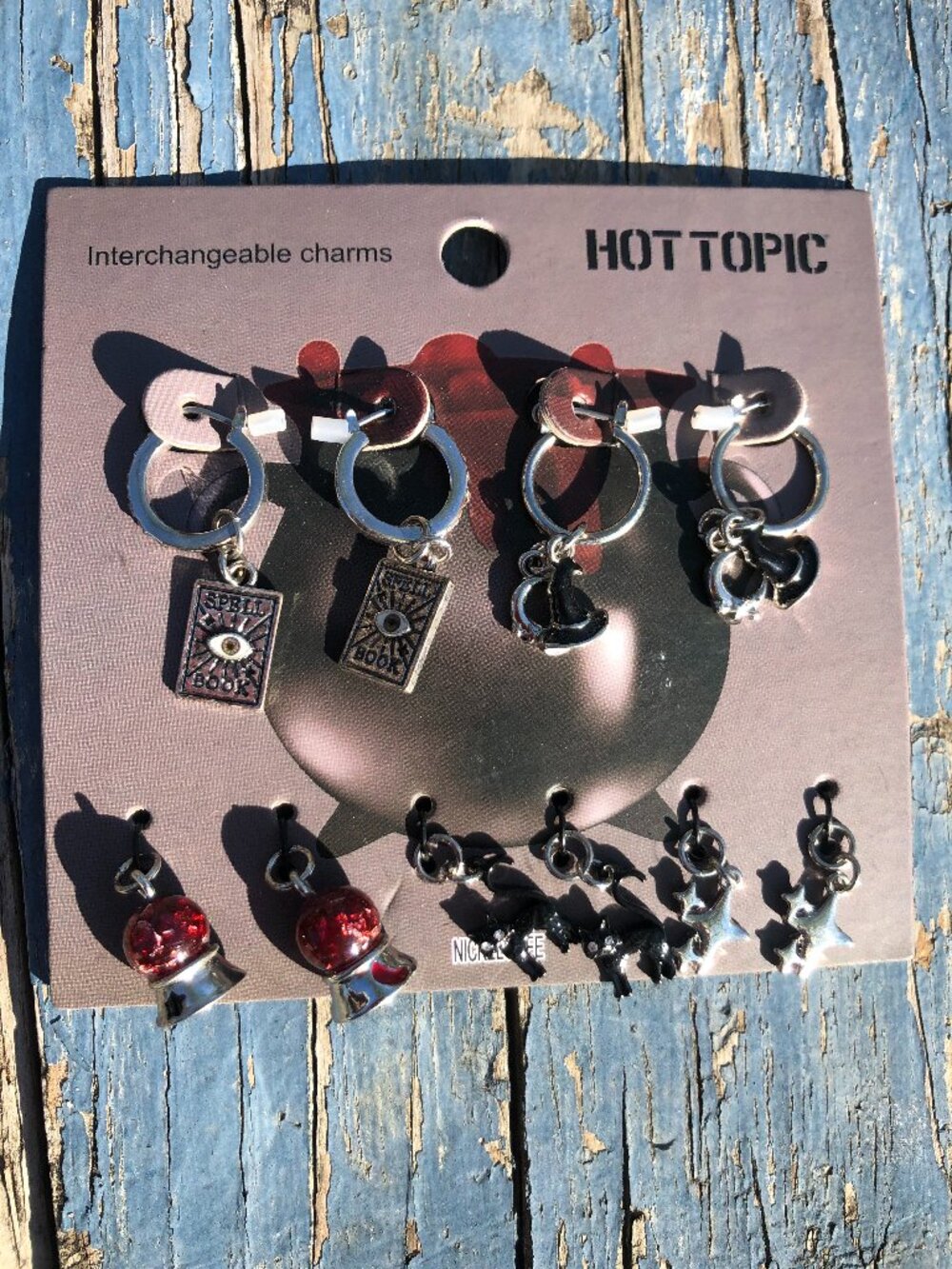 Witch Kitty Interchangeable Charms, Set of 5